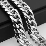 Heavy Polished Cuban Link Chain Stainless Steel Men's Necklace | Gthic.com