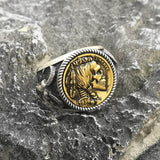 Hobo Nickel Coin Sterling Silver Skull Ring | Gthic.com