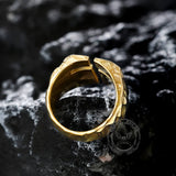 Hollow Cross Stainless Steel Ring