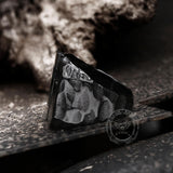 Hollow Cross Stainless Steel Ring