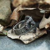 Horned Goat Stainless Steel Satan Ring
