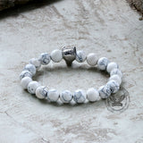 Howling Wolf Turquoise Bead Bracelet