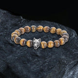 Howling Wolf Turquoise Bead Bracelet | Gthic.com