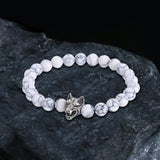 Howling Wolf Turquoise Bead Bracelet | Gthic.com