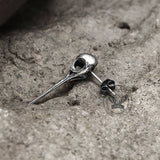 Kolibrie schedel Sterling zilveren oorknopjes