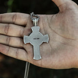 INRI Christian Cross Pure Tin Necklace
