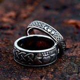 Irish Claddagh Stainless Steel Viking Ring | Gthic.com