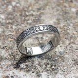 Irish Claddagh Stainless Steel Viking Ring | Gthic.com