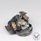 Japanese Geisha Sterling Silver Skull Ring | Gthic.com