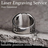 Jerusalem Cross Stainless Steel Religion Ring