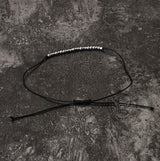 Keep Going Morse Code Sterling Silver Bracelet