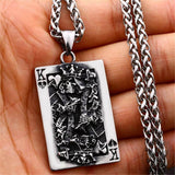 King Of Spades Stainless Steel Poker Pendant | Gthic.com