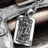 King Of Spades Stainless Steel Poker Pendant | Gthic.com
