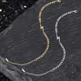 Lightening Stainless Steel Minimalism Bracelet | Gthic.com