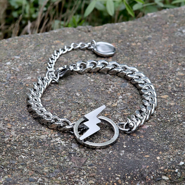 Lightning OT Stainless Steel Bracelet | Gthic.com