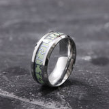 Luminous Runes Stainless Steel Ring