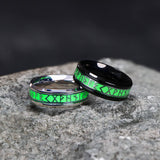 Luminous Runes Stainless Steel Ring