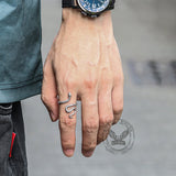 Minimalist Snake Design Stainless Steel Animal Ring