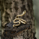 Minimalist Snake Design Stainless Steel Animal Ring