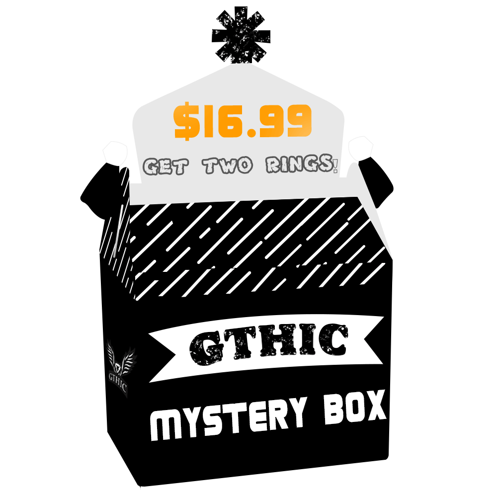 $16.99 GTHIC Mystery Box - Two Rings Set $16.99 GTHIC Mystery Box - Two Rings Set