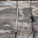 Never Give Up Morse Code Sterling Silver Bracelet