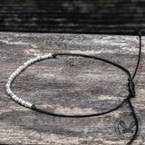 Never Give Up Morse Code Sterling Silver Bracelet