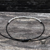 Never Give Up Morse Code Sterling Silver Bracelet