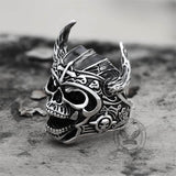 Nordic God of War Viking Warrior Skull Ring | Gthic.com