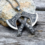 Nordic Axe Stainless Steel Viking Pendant | Gthic.com