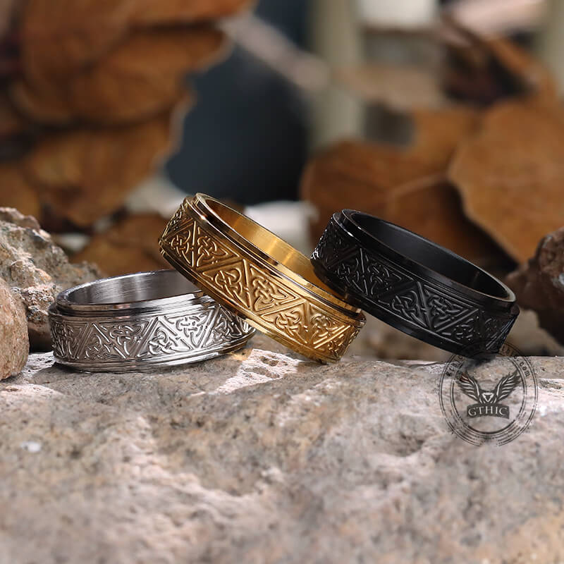 Sterling Silver Ring Mens Viking Wedding Bands Sterling Silver