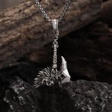 Nordic Viking Tomahawk Pure Tin Necklace | Gthic.com