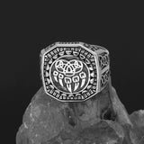 Nordic Bear Paw Stainless Steel Viking Ring | Gthic.com