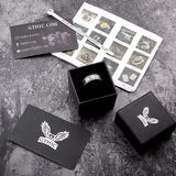 Norse Runes Twist Chain Stainless Steel Viking Ring