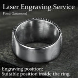 ODIN Runes Valknut 316L Stainless Steel Viking Ring - GTHIC