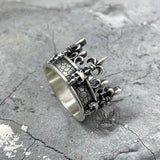 Ornate Crown Sterling Silver Skull Ring | Gthic.com