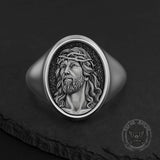 Personalized Custom Round Sterling Silver Ring | Gthic.com