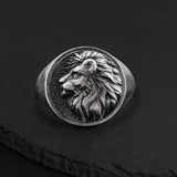 Personalized Custom Round Sterling Silver Ring | Gthic.com