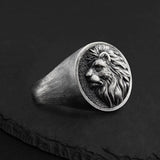 Personalized Custom Round Sterling Silver Ring