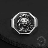 Personalized Sterling Silver Polished Octagon Ring