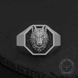 Personalized Sterling Silver Polished Octagon Ring