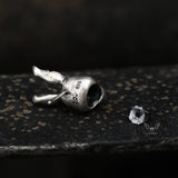 Anti Cross Hare Sterling Silver Ear Stud