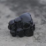 Phantom Stainless Steel Skull Ring | Gthic.com