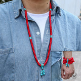 Prayer Beads Turquoise Necklace | Gthic.com