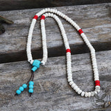 Prayer Beads Turquoise Necklace | Gthic.com