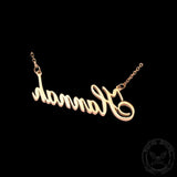 Custom Name Necklace 03 Gold | Gthic.com