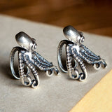 Punk Octopus Sterling Silver Ear Cuff | Gthic.com
