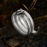 Rattlesnake Stainless Steel Snake Bracelet | Gthic.com