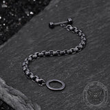 Retro Chain Stainless Steel Dumbbell Bracelet