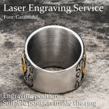 Retro Cross Stainless Steel Religious Ring