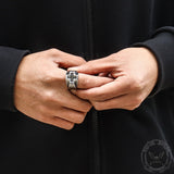 Retro Greek Cross Stainless Steel Ring